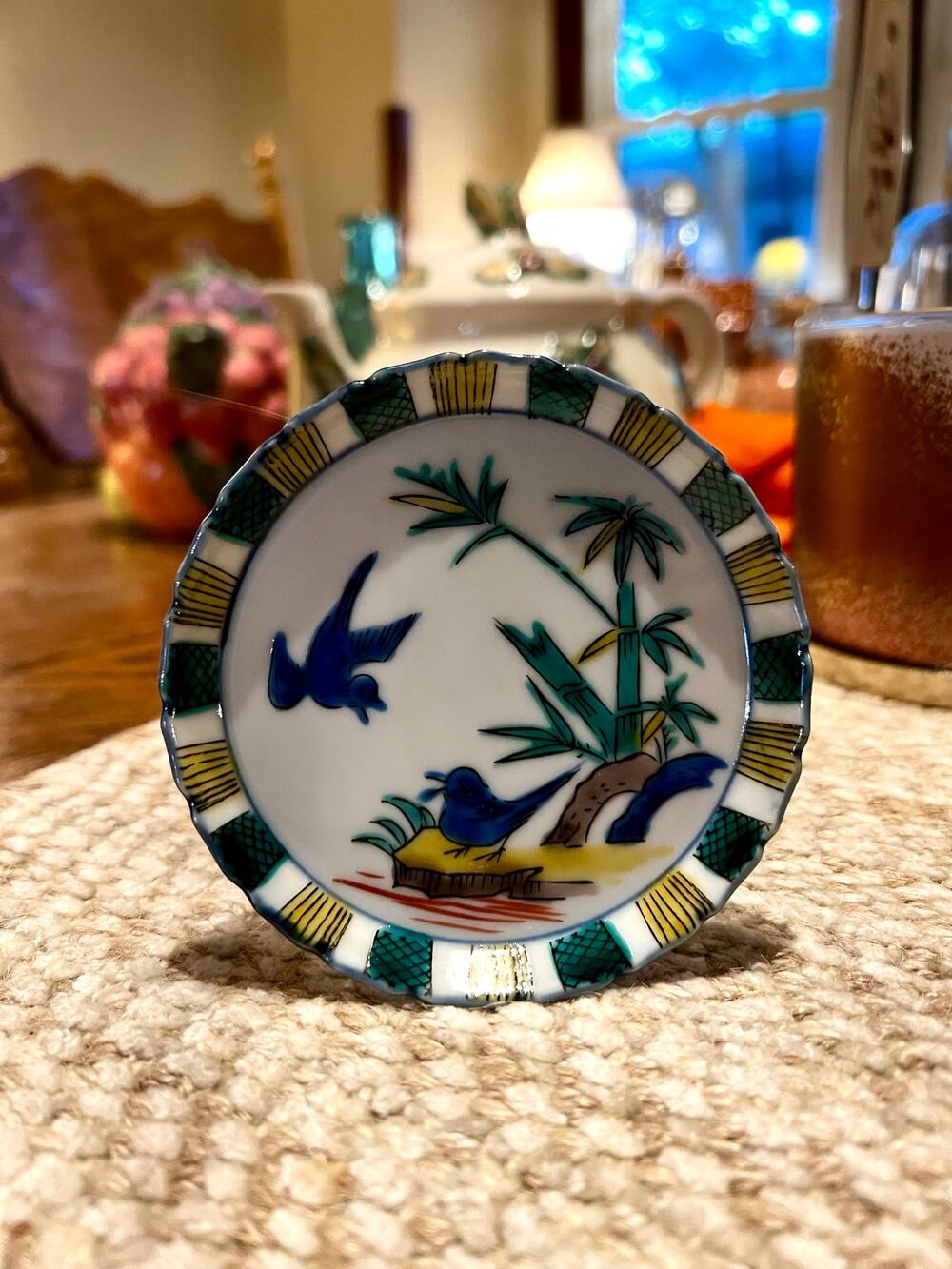 Handpainted Japanese Saucer/Butter Pat